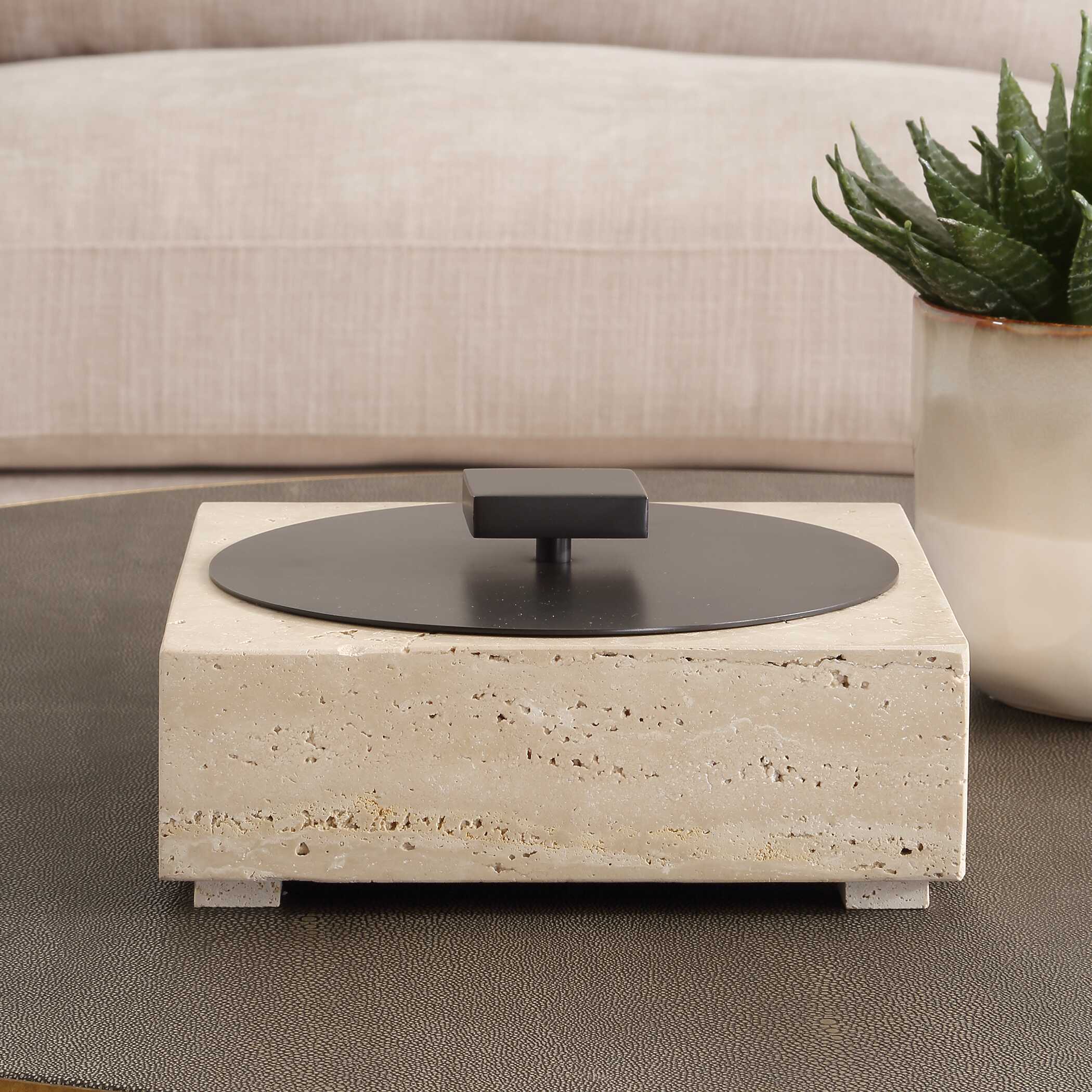 Natural Luxe Travertine Box