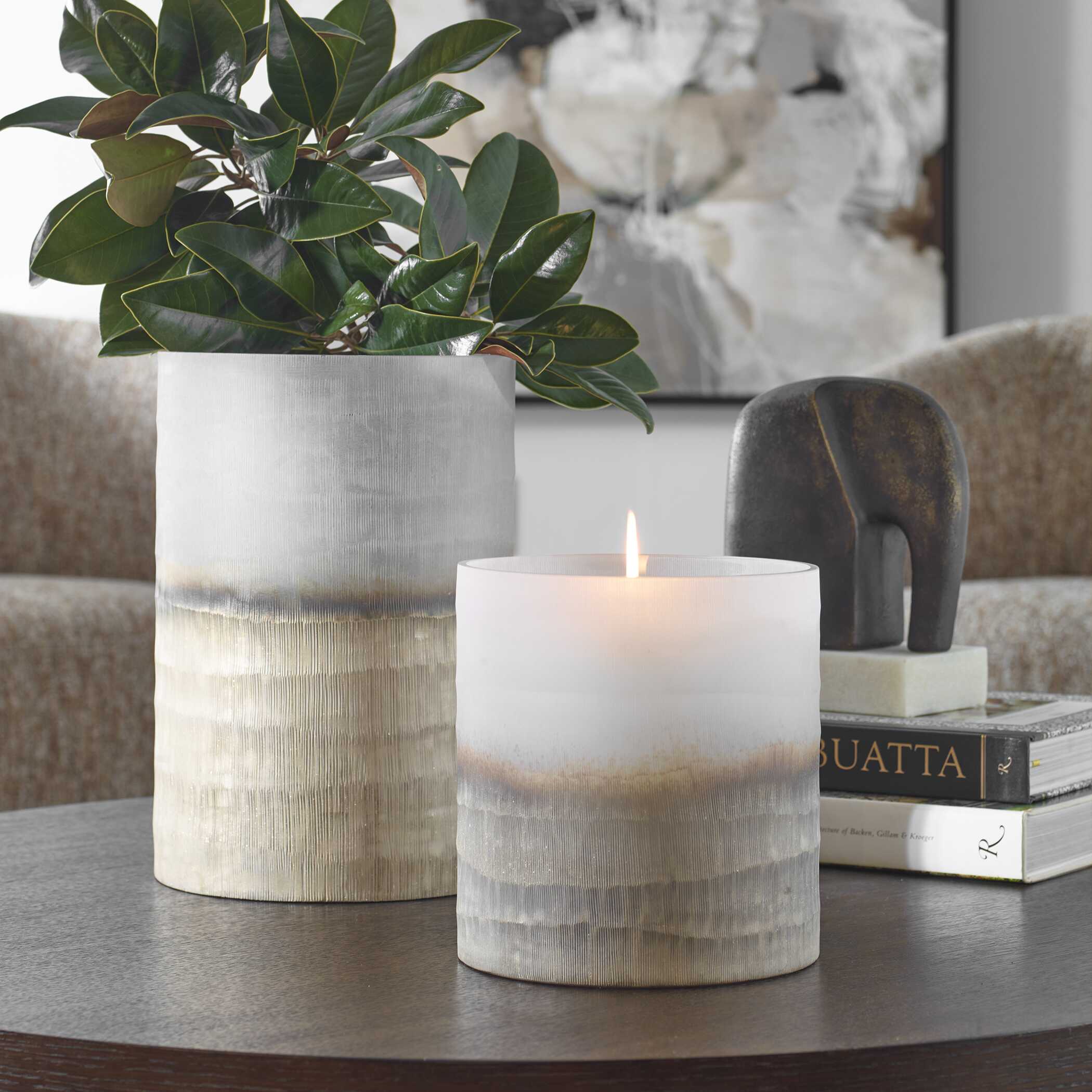 Ombra Modern Vases Set/2