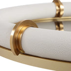 Cyprus Leather Oval Tray