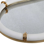 Cyprus Leather Oval Tray