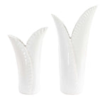 Leafscape White Vases Set/2