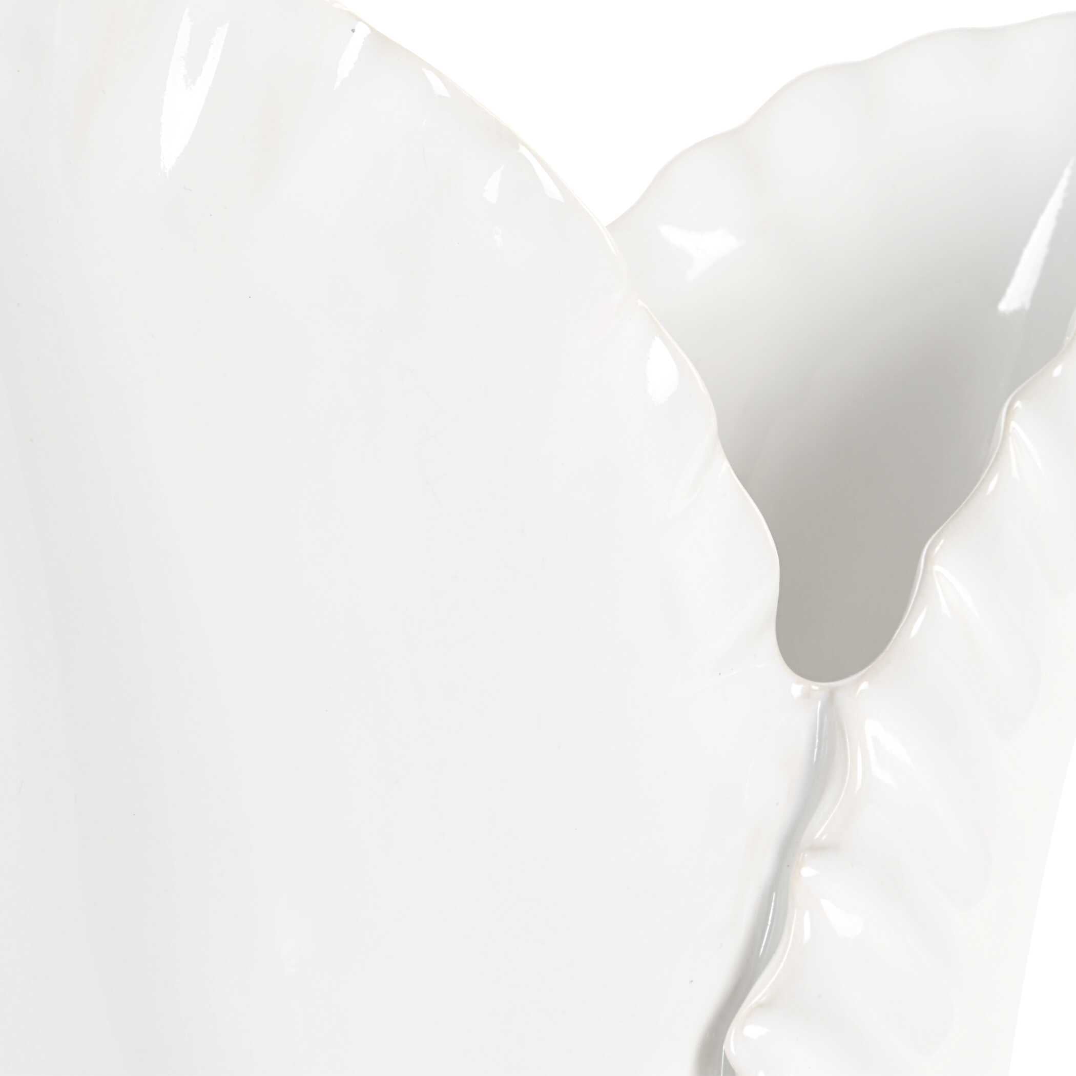 Leafscape White Vases Set/2