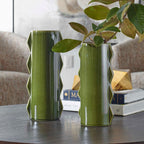 Meander Green Vases Set/2