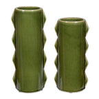 Meander Green Vases Set/2