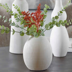 Forma White Ceramic Vases Set/3