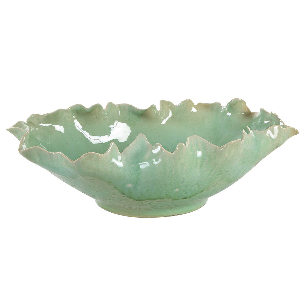 Lila Green Glass Bowl