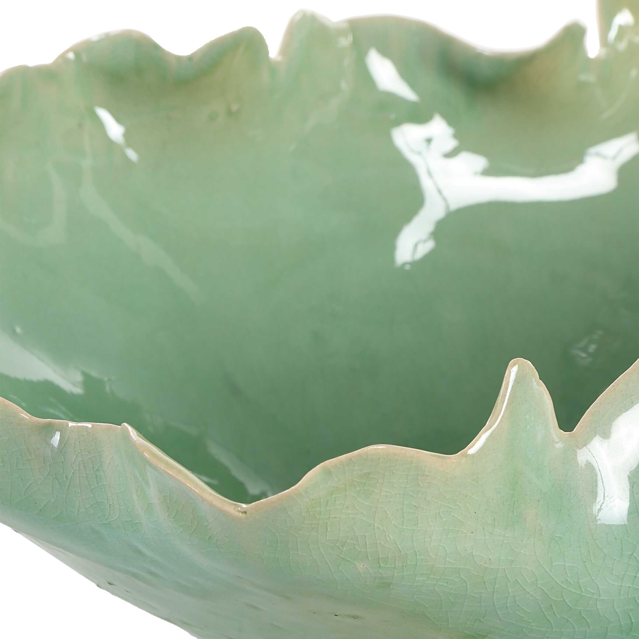 Lila Green Glass Bowl