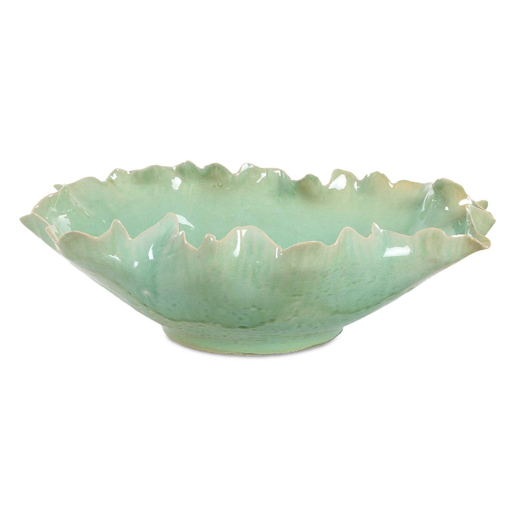 Lila Green Glass Bowl