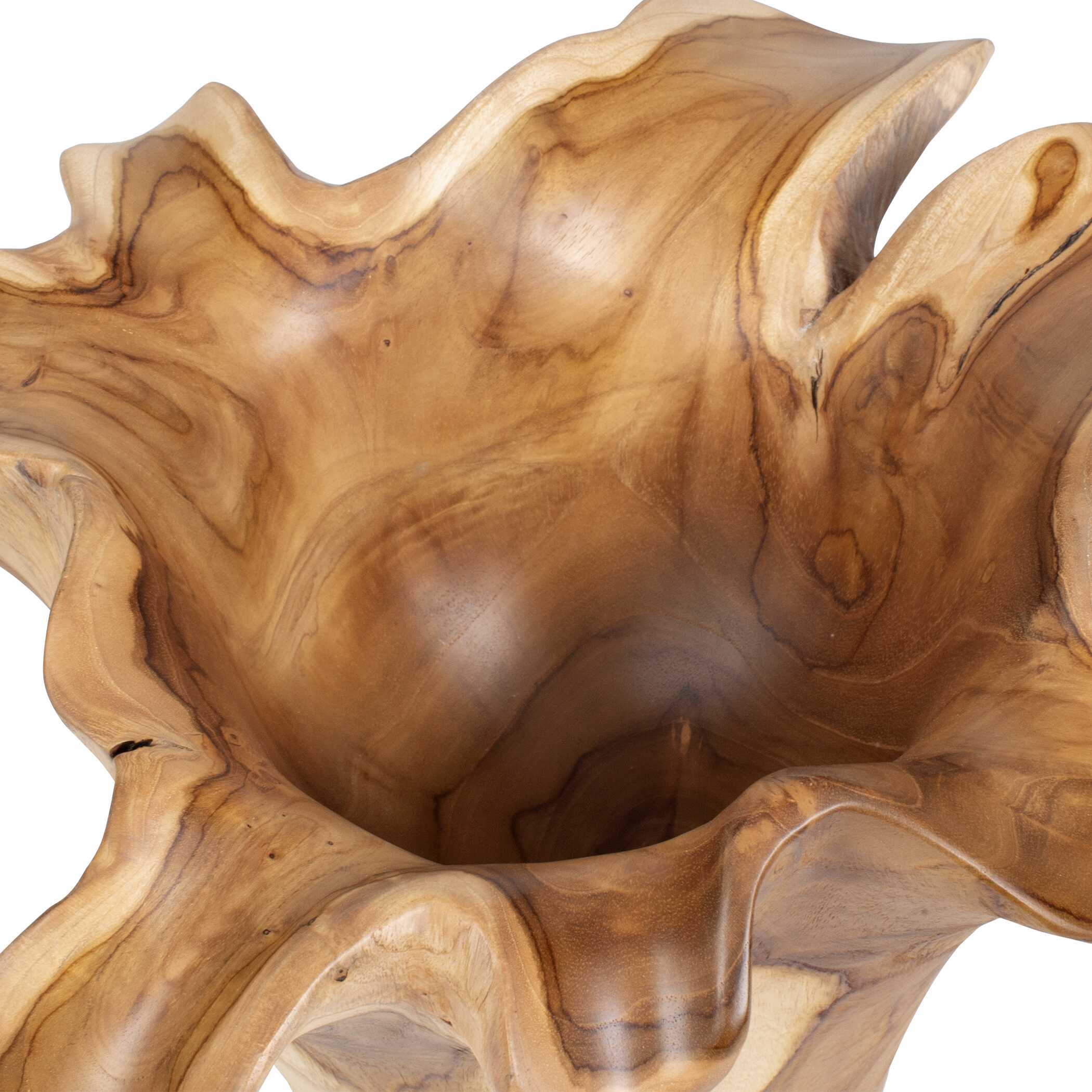 Teak Flow Natural Outdoor Bowl
