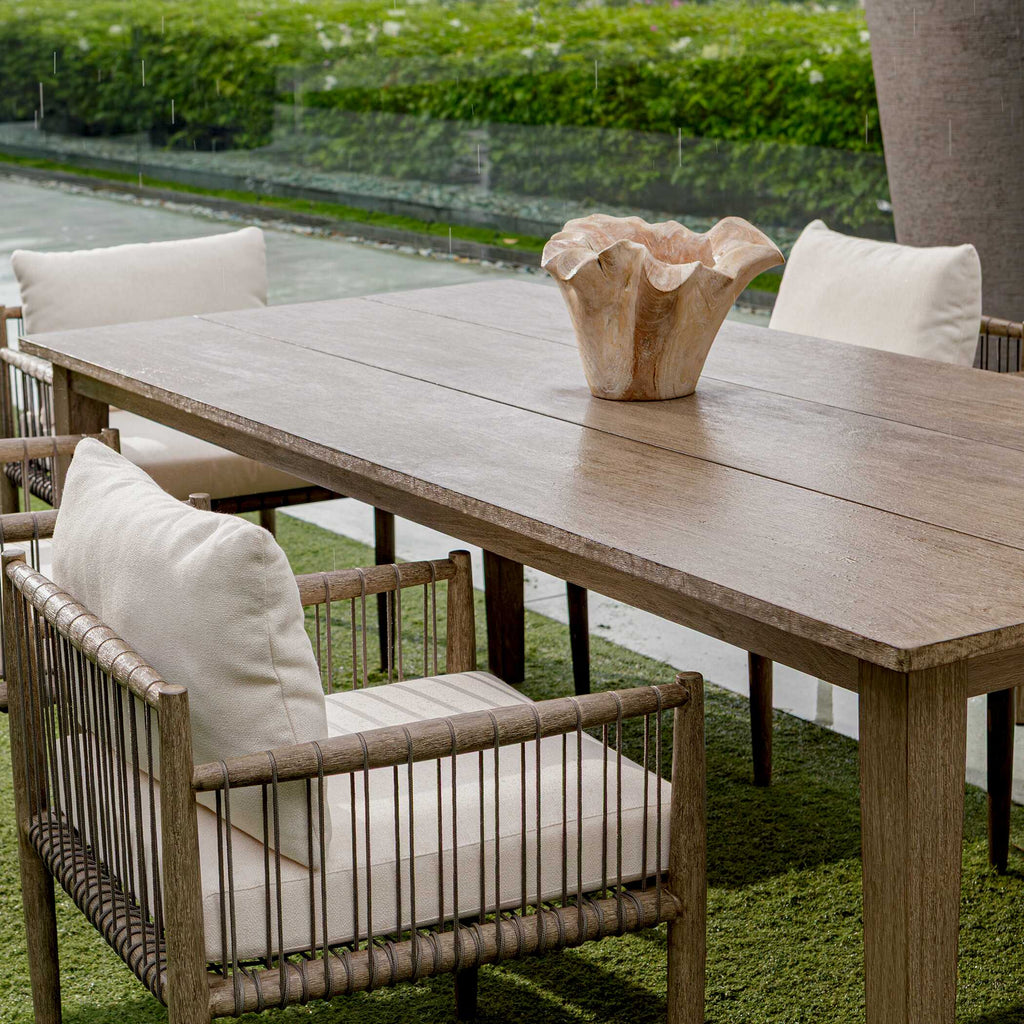 Teak Flow Natural Outdoor Bowl