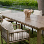 Teak Flow Natural Outdoor Bowl