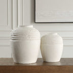 Luna Ridge White Ceramic Vases Set/2