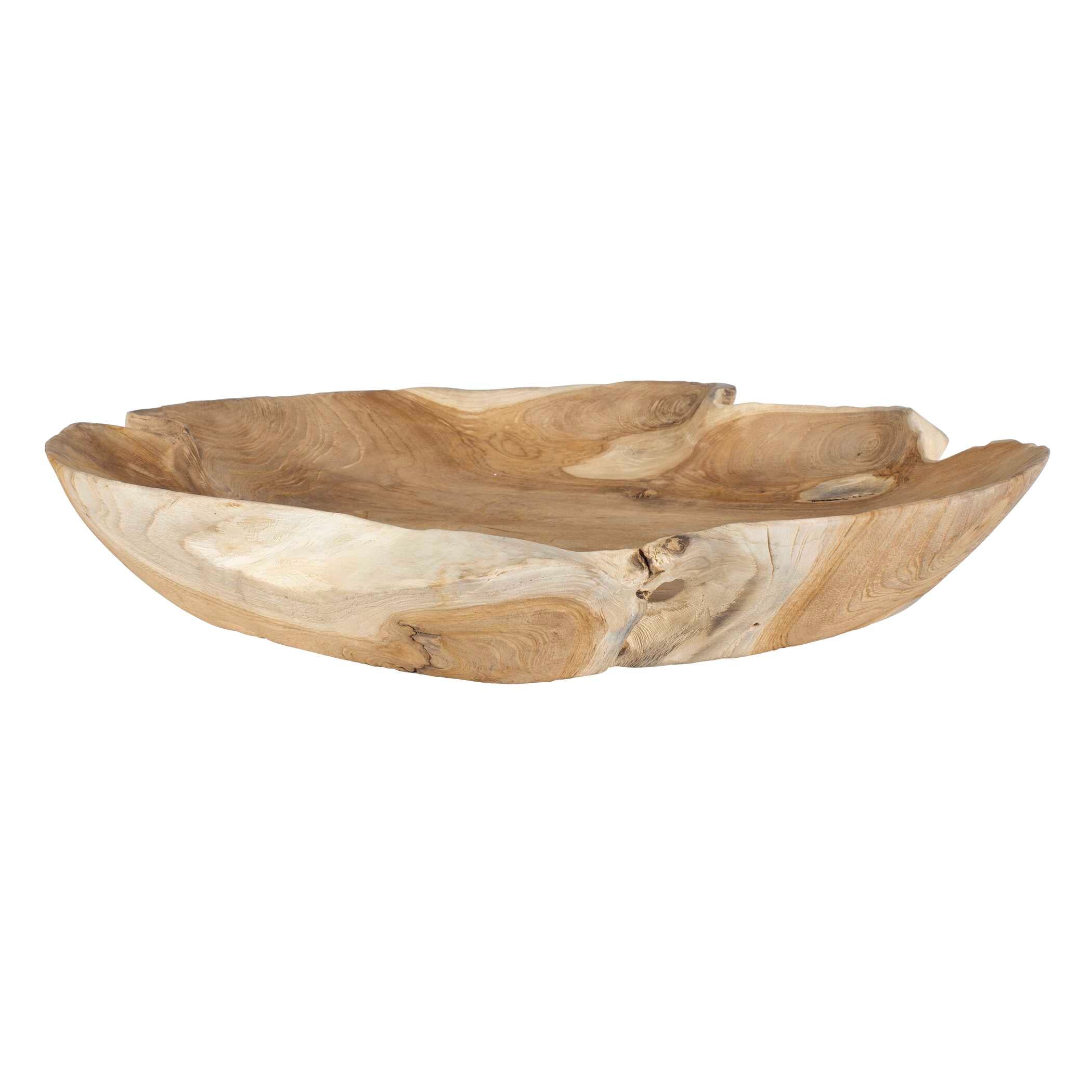 Organic Embrace Outdoor Teak Bowl