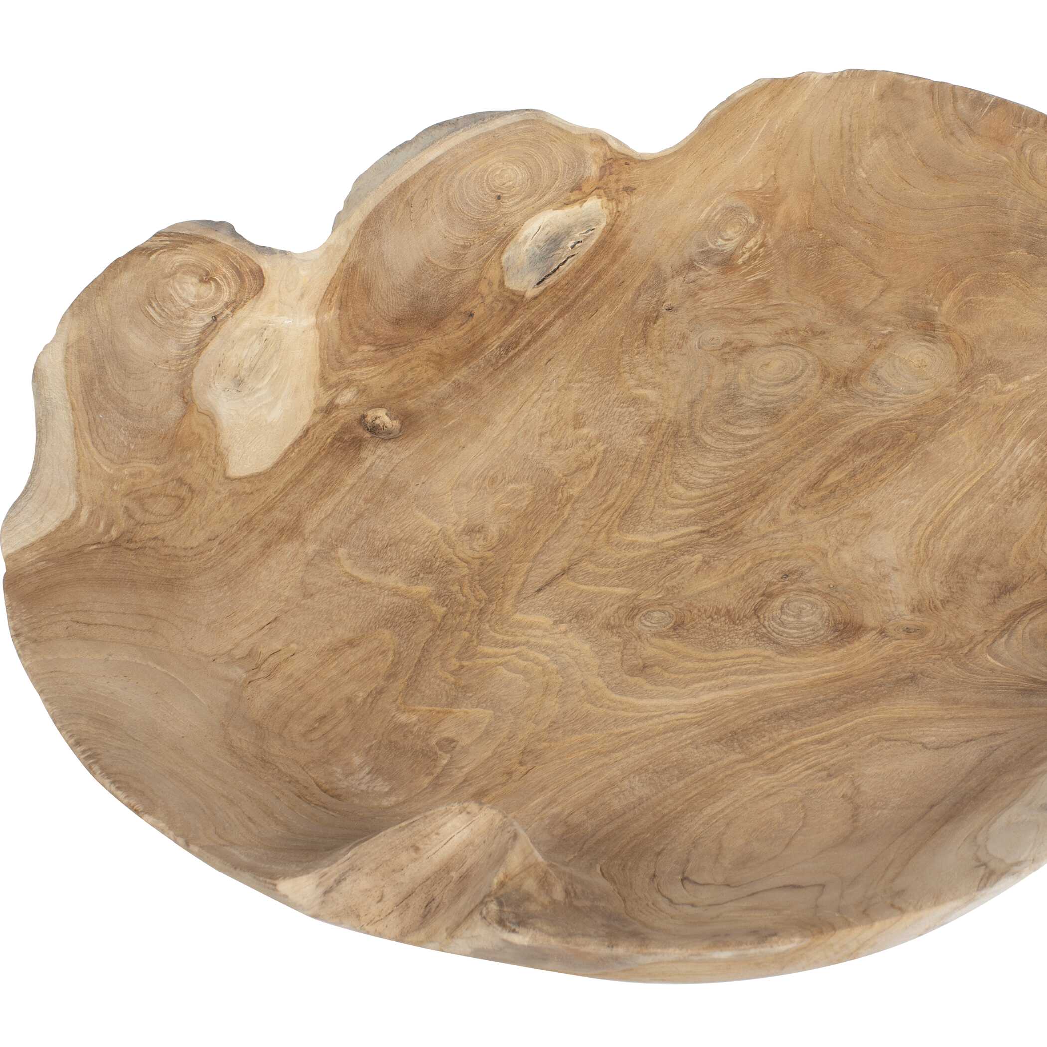 Organic Embrace Outdoor Teak Bowl