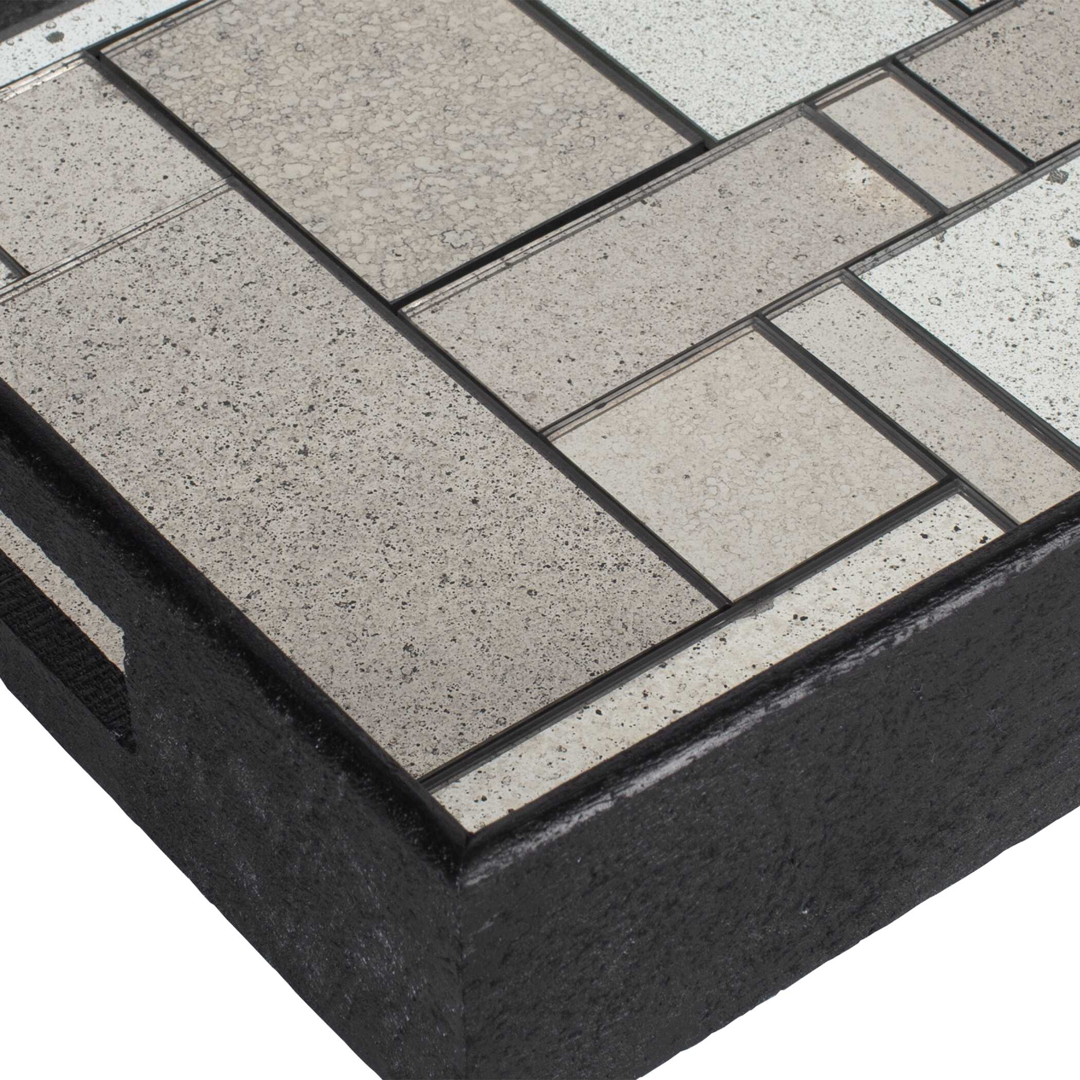 Modern Mosaic Antique Mirrored Tray