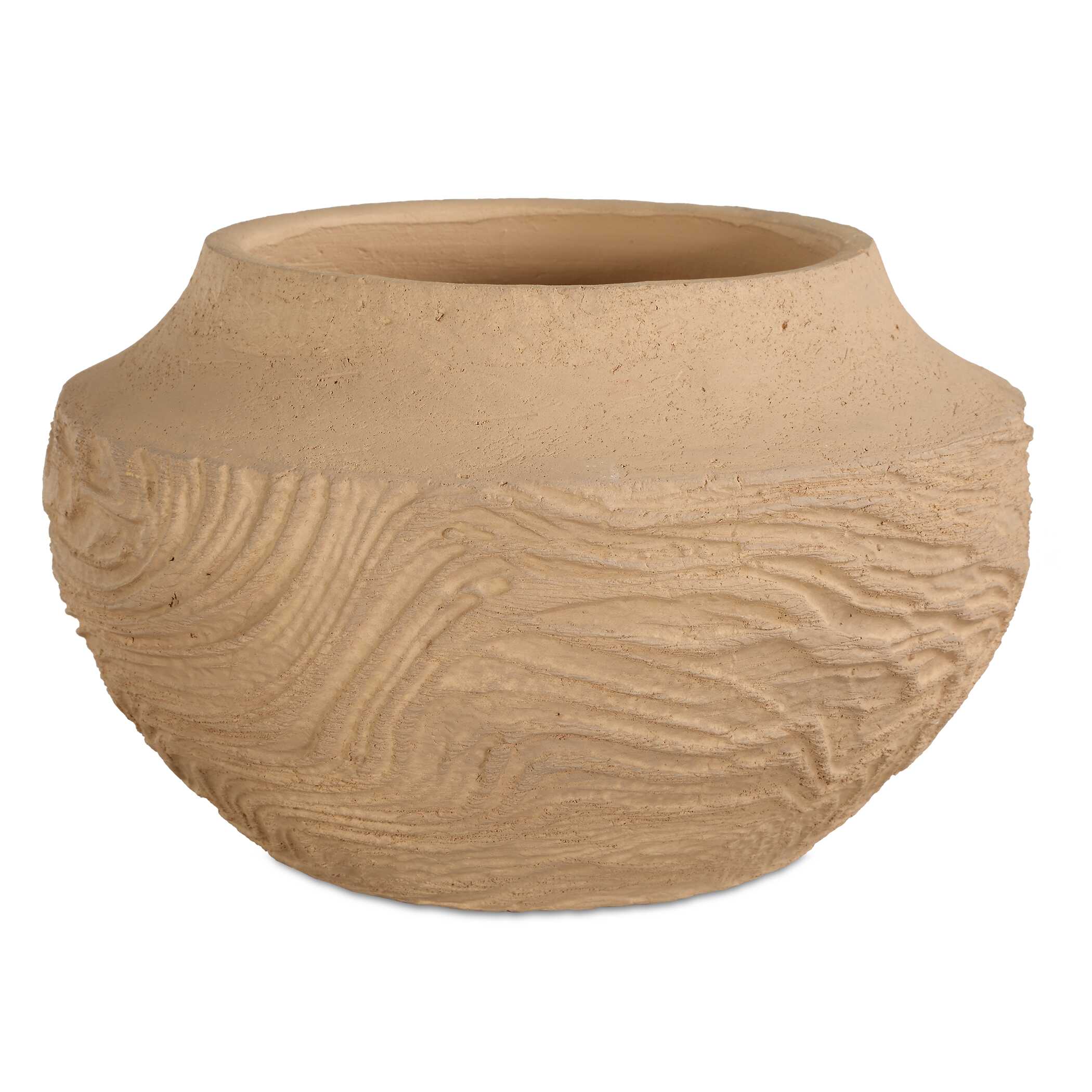Sandstone Flow Small Terracotta Vase
