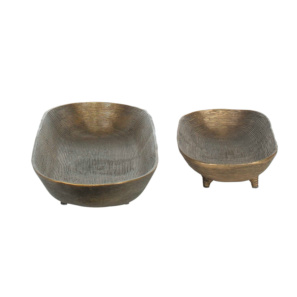 Stratum Oval Brass Bowls Set/2