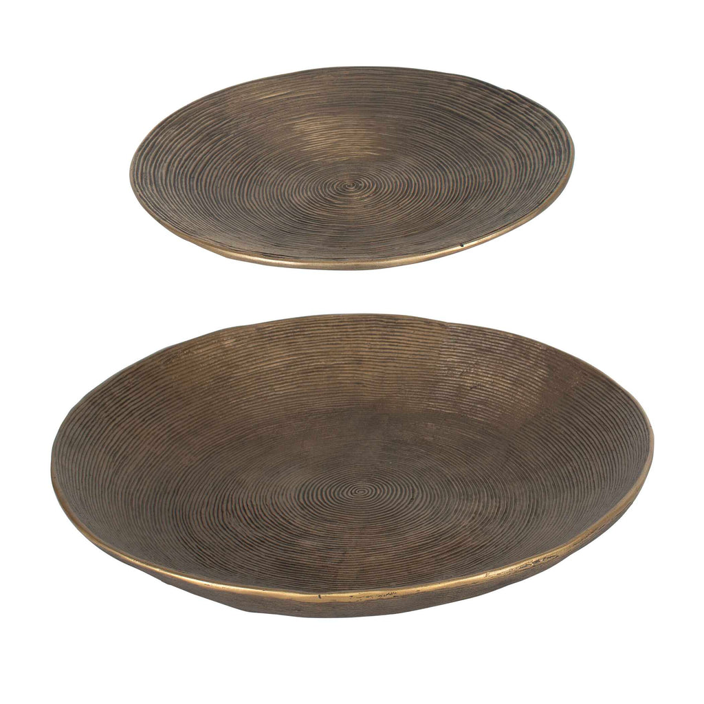 Stratum Round Brass Bowls Set/2