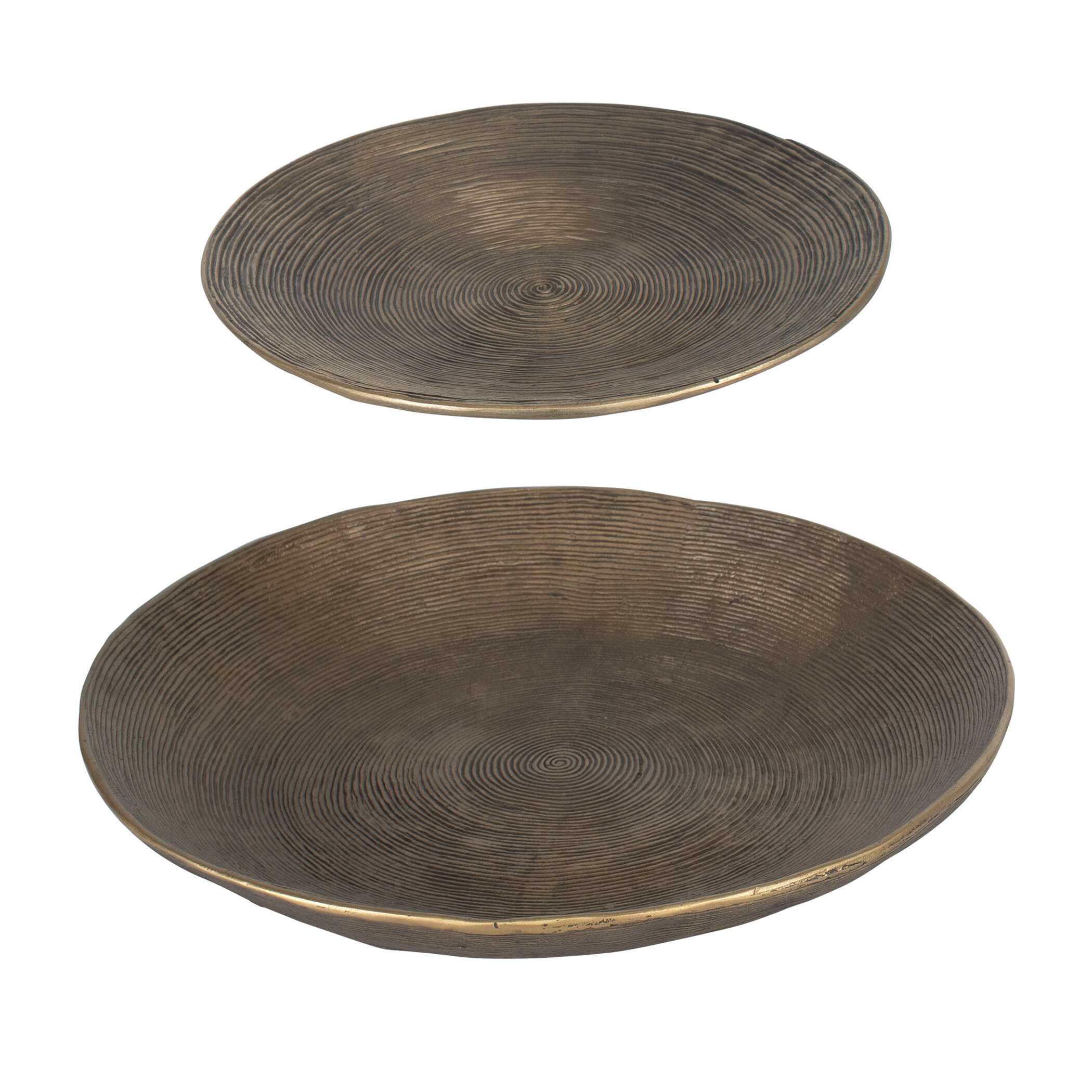 Stratum Round Brass Bowls Set/2