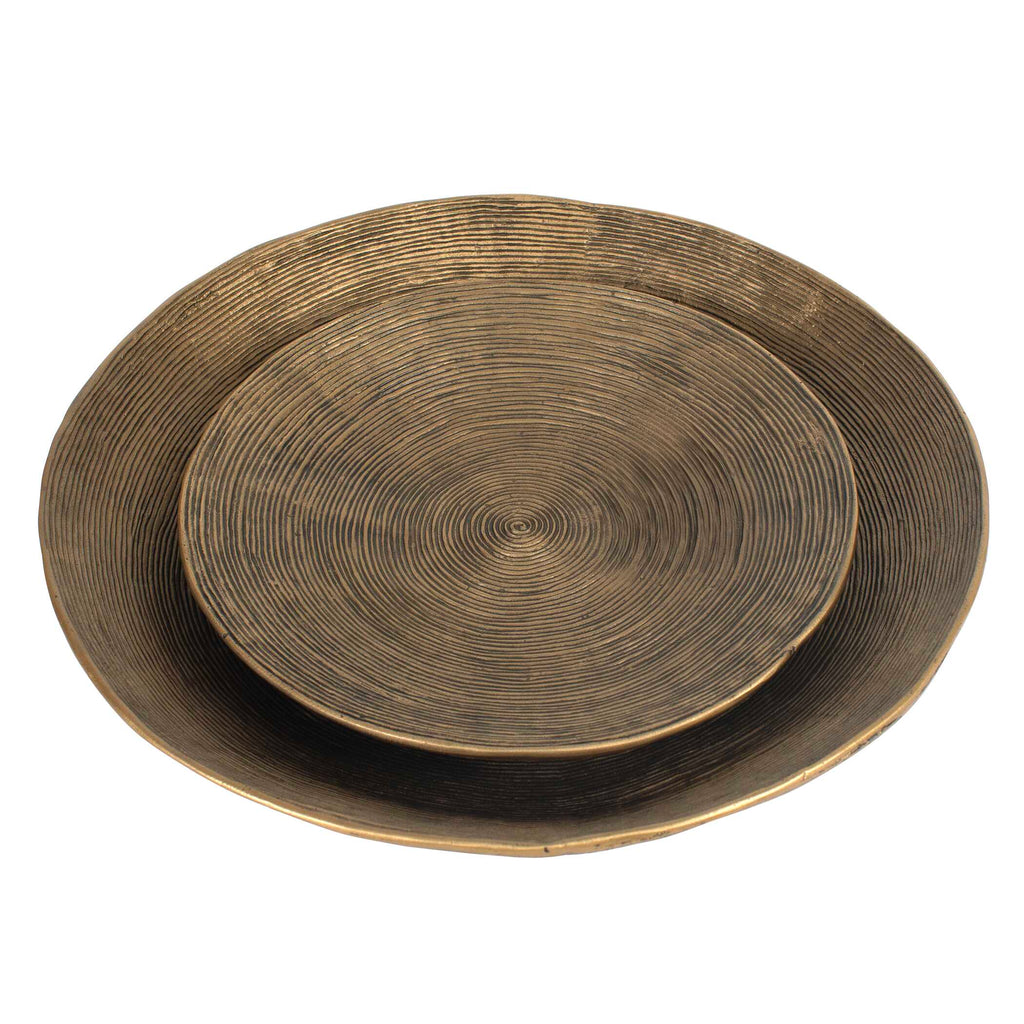 Stratum Round Brass Bowls Set/2