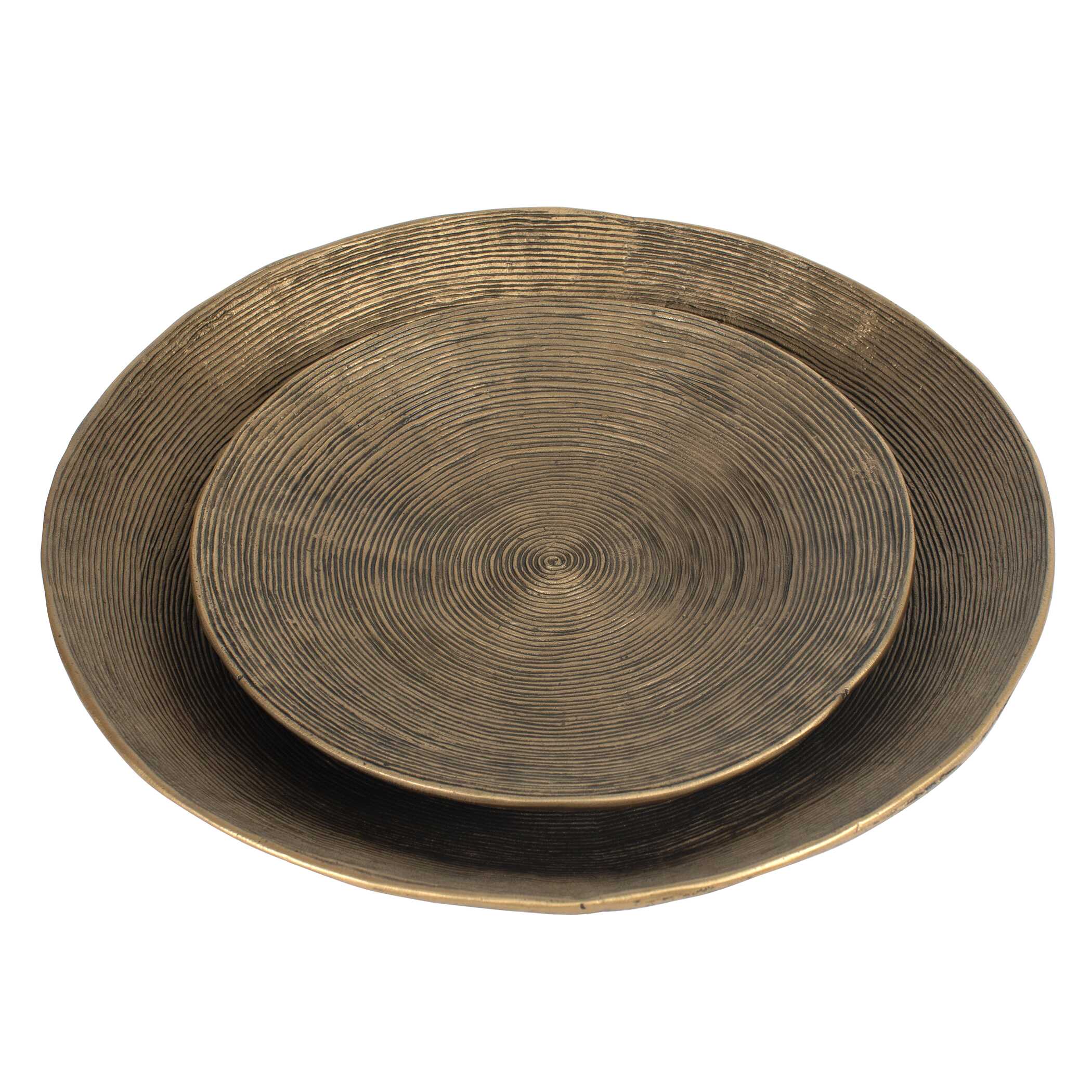 Stratum Round Brass Bowls Set/2