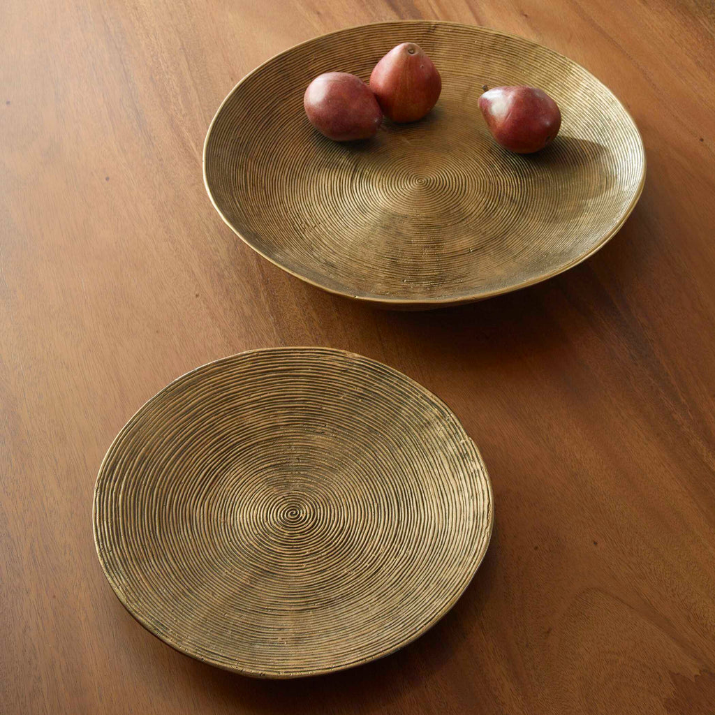 Stratum Round Brass Bowls Set/2