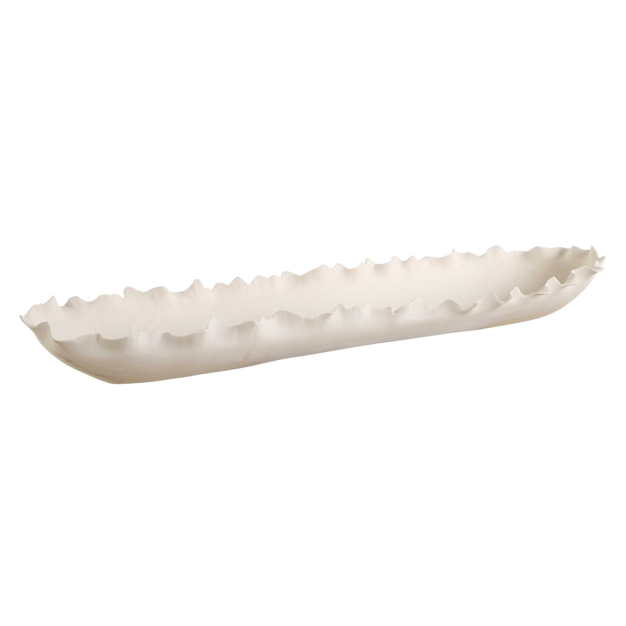 Ripple Crest White Bowl