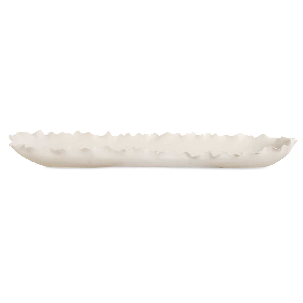 Ripple Crest White Bowl
