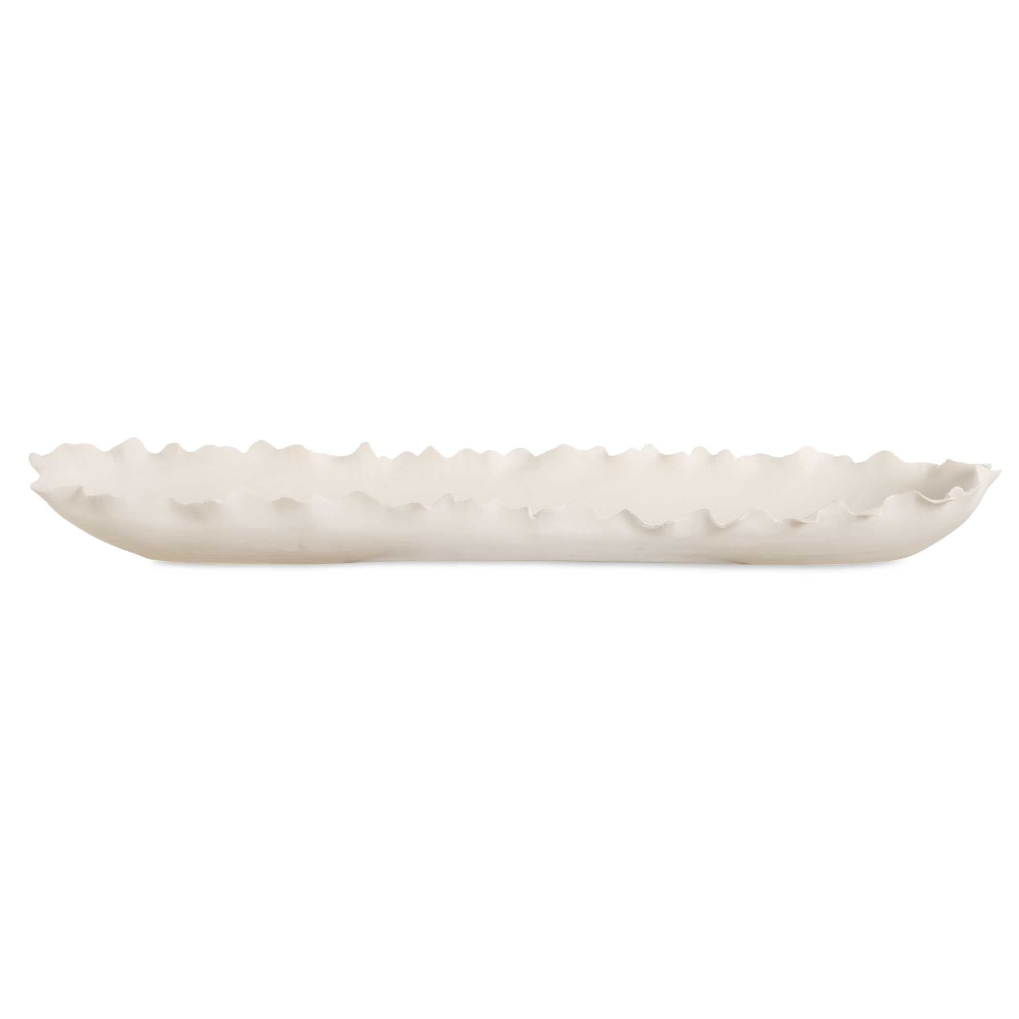 Ripple Crest White Bowl