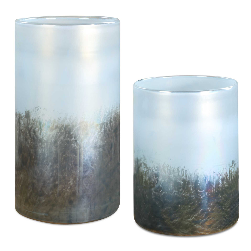 Midnight Mist Cylindrical Vases Set/2