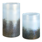 Midnight Mist Cylindrical Vases Set/2
