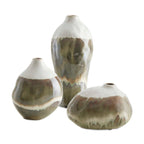 Earthflow Glazed Outdoor Vases Set/3