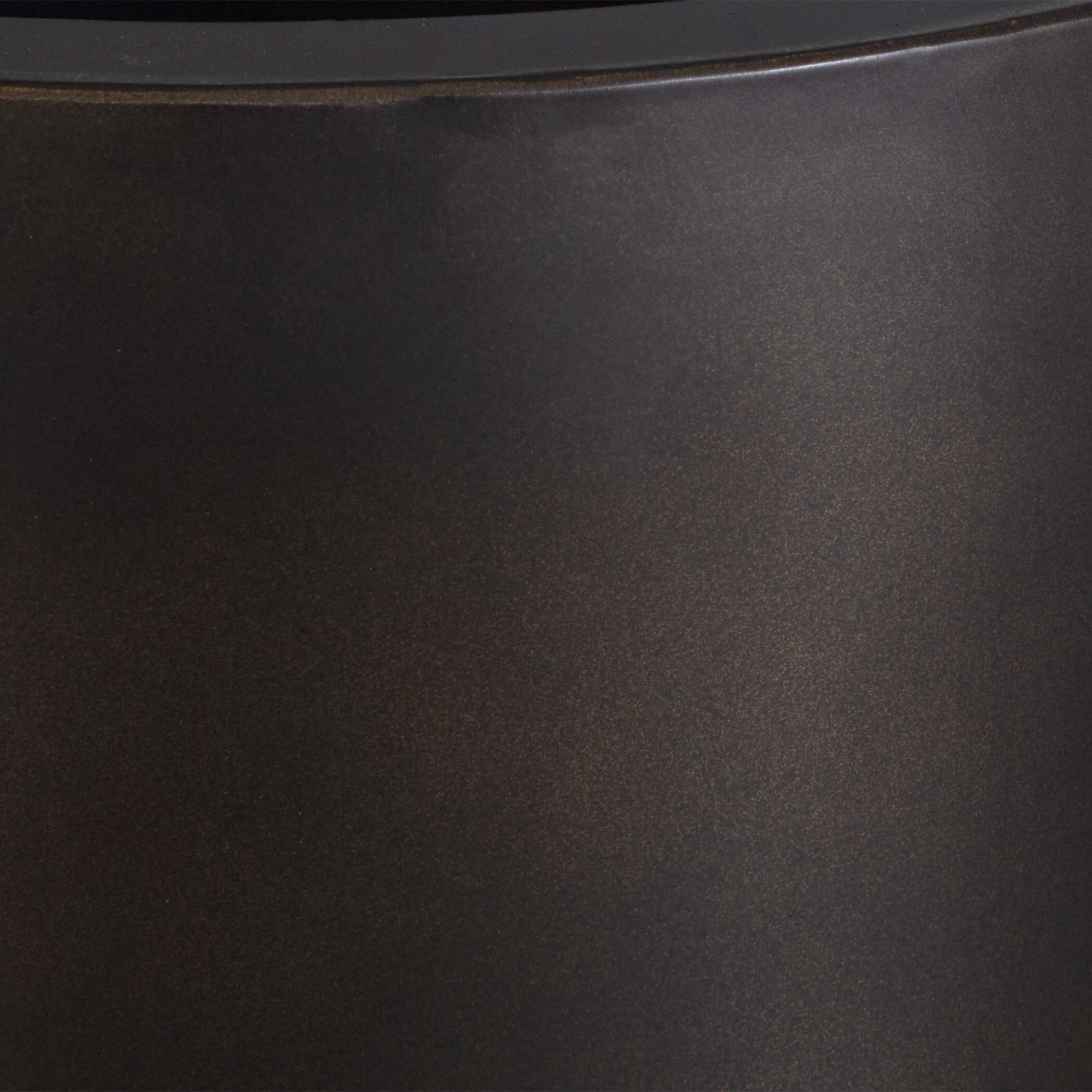 Volcan Matte Bronze Outdoor Planters Set/2