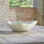 Obscura Warm White Outdoor Bowl