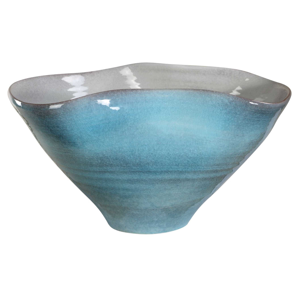 Blue Crest Ceramic Bowl