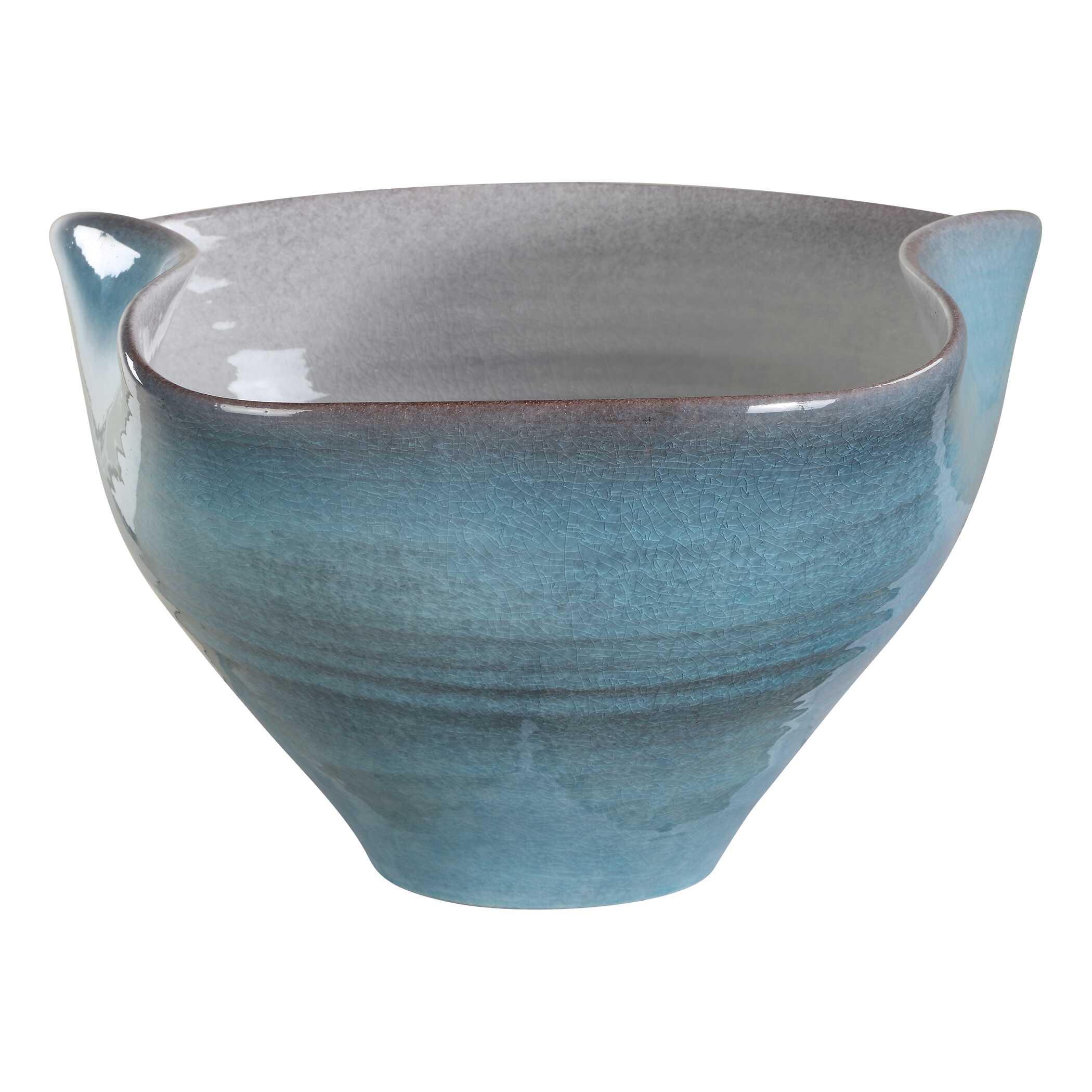 Blue Crest Ceramic Bowl