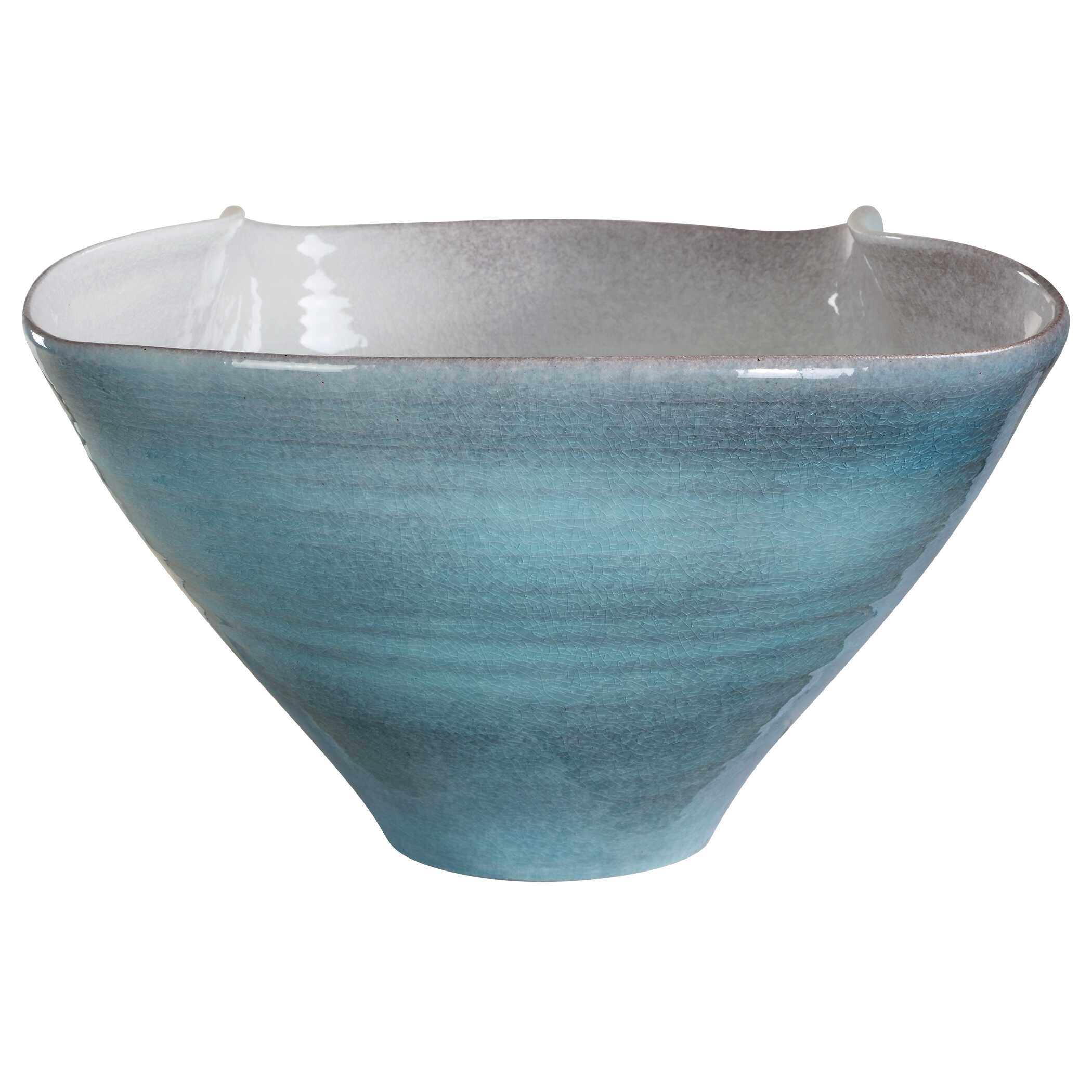 Blue Crest Ceramic Bowl