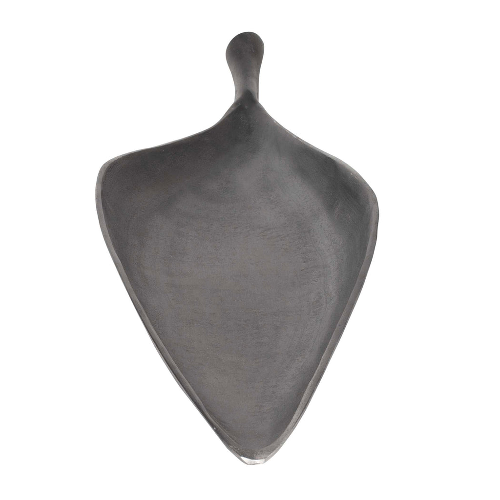 Leaflet Dark Nickel Outdoor Bowl