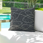 Loopy Loop Outdoor Onyx Pillow