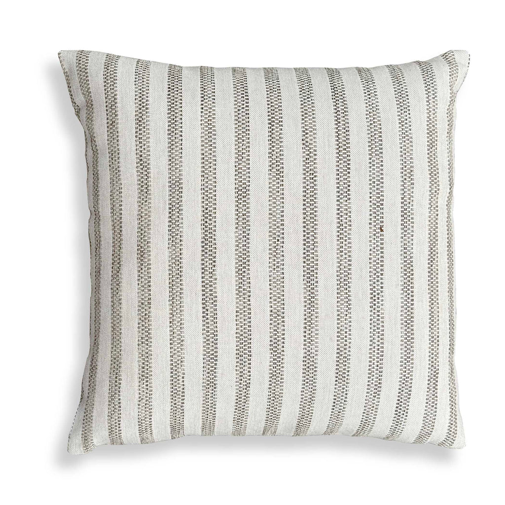 Basket Stripe Rattan Outdoor Pillow