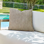 Poros Brown Toned Outdoor Pillow