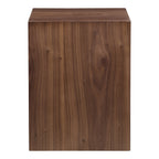 Zio Side Accent Table Walnut Brown