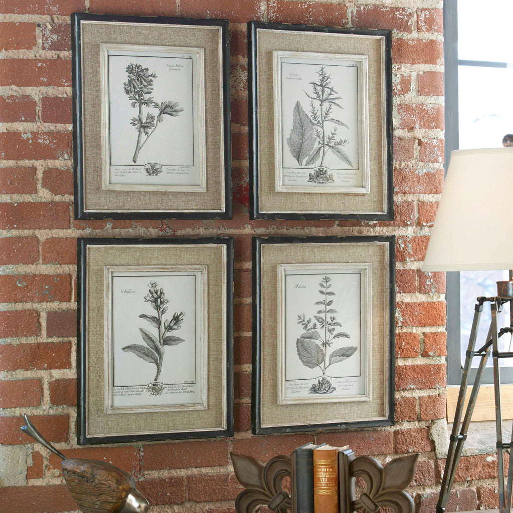 Casual Grey Study Framed Art Set/4
