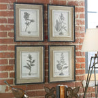 Casual Grey Study Framed Art Set/4