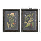 Midnight Botanicals Wall Art Set/2