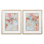 A Touch Of Blush And Rosewood Fences Art Set/2