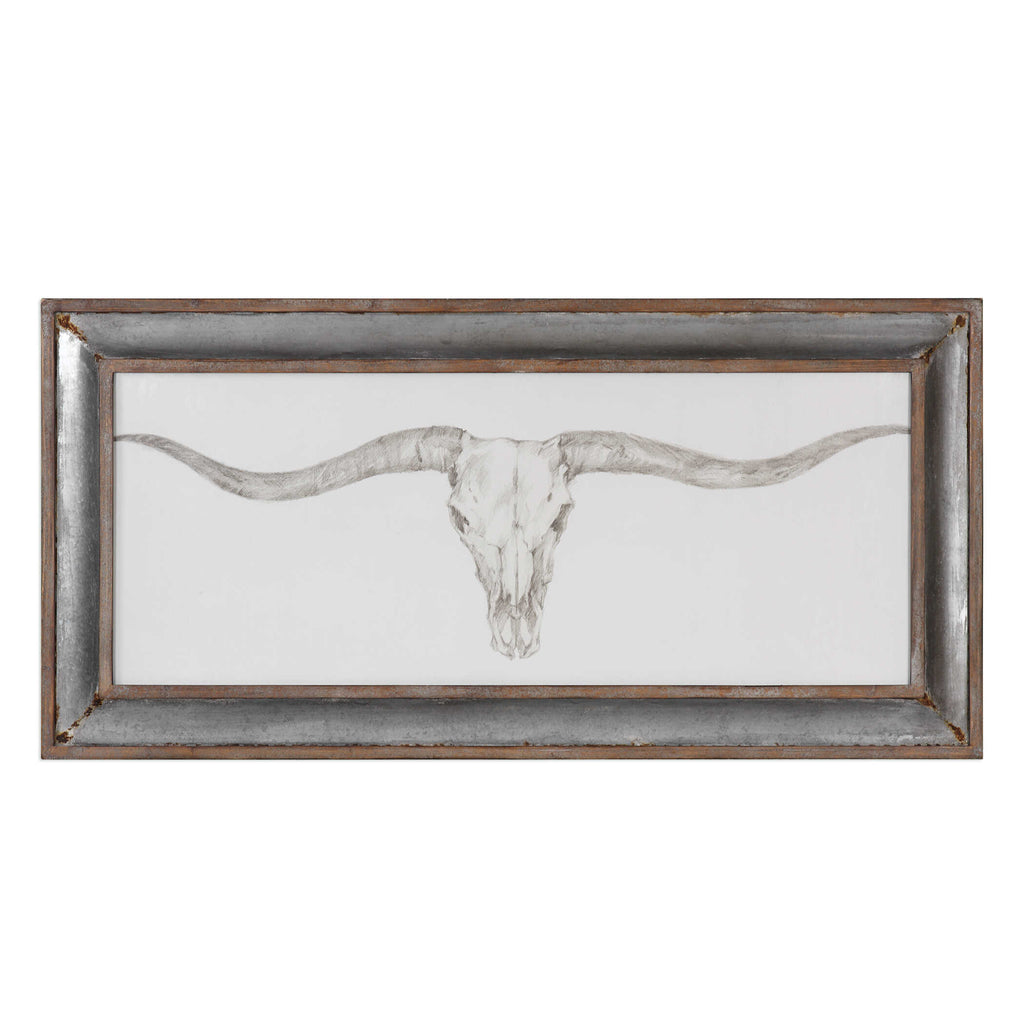 Western Skull Mount Print