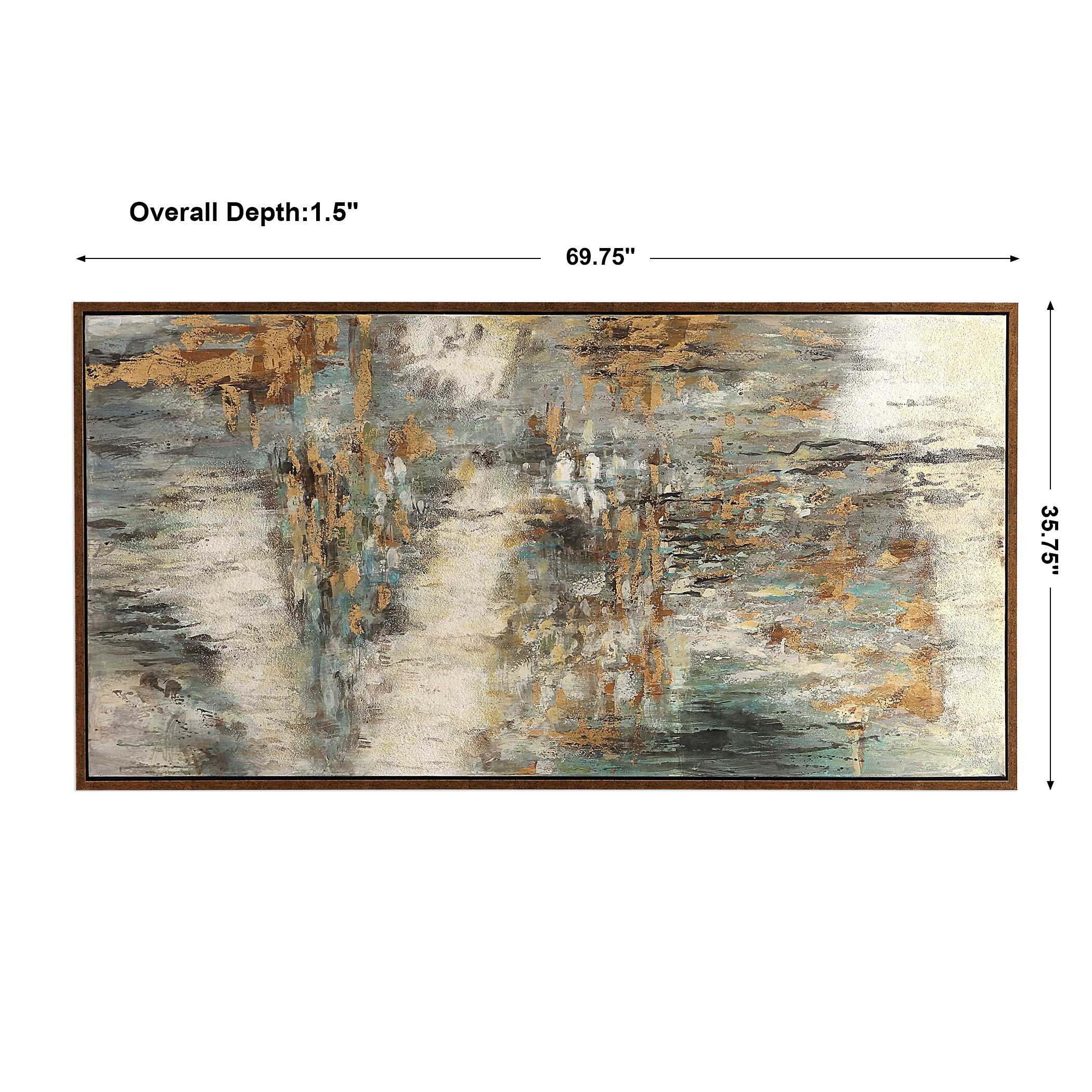 Behind The Falls Abstract Art