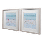 Sea Glass Sandbar Framed Prints Set/2