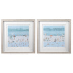 Sea Glass Sandbar Framed Prints Set/2